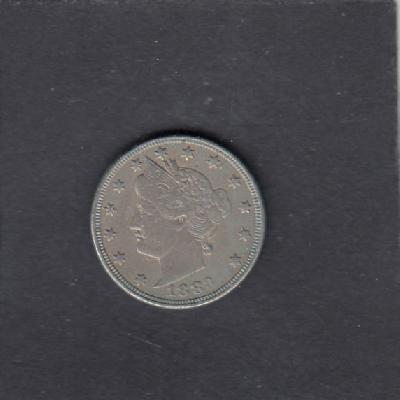 Beschrijving: 5 Cent LIBERTY